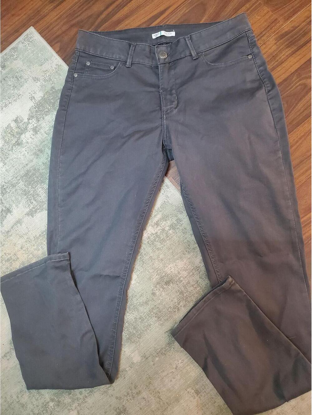 Riders by Lee Mid Rise Skinny Jeans Size 14 Long Gray